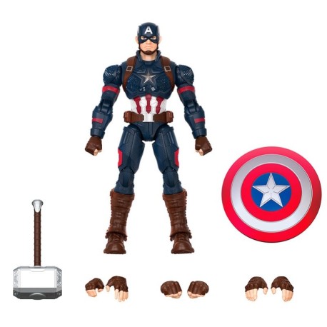 Figura Champion Class Marvel Infinity Saga: Capitán América, 13cm. Marca BLOKEES. Ref: 81115.