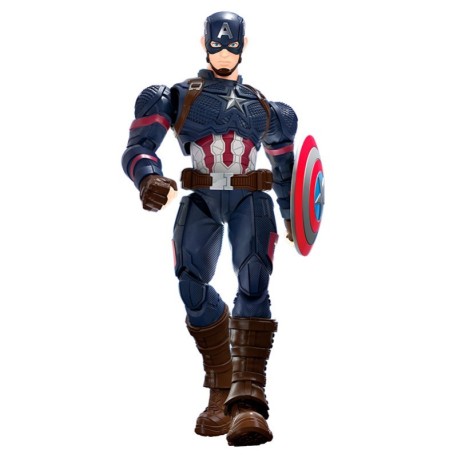 Figura Champion Class Marvel Infinity Saga: Capitán América, 13cm. Marca BLOKEES. Ref: 81115.