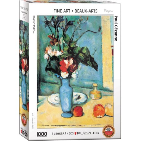 Puzzle Florero azul, Blue Vase, Cezanne 1000 pz. Marca Eurographics. Ref: 6000-3802.