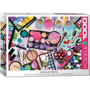 Puzzle Makeup Palette, Paleta de maquillaje, 1000 pz. Marca Eurographics. Ref: 6000-5641.