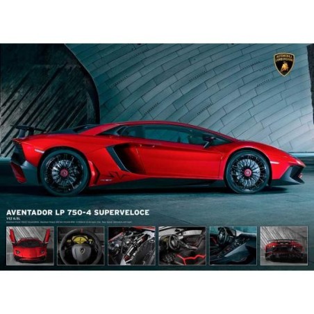 Puzzle Lamborghini Aventador 750-4 SV, 1000 pz. Marca Eurographics. Ref: 6000-0871.