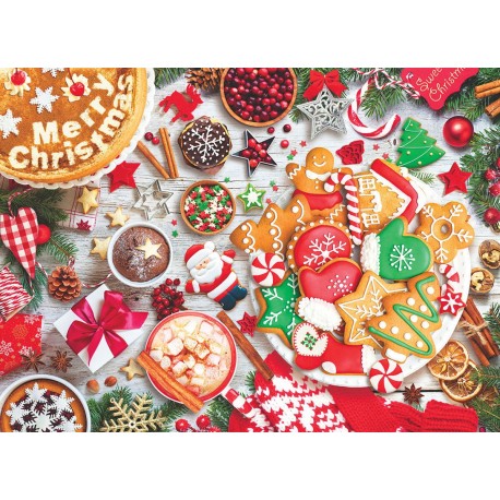 Puzzle Mesa de Navidad,caja Lata, 1000 pz. Marca Eurographics. Ref: 8051-5623.