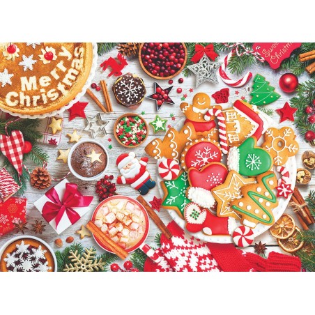 Puzzle Mesa de Navidad,caja Lata, 1000 pz. Marca Eurographics. Ref: 8051-5623.