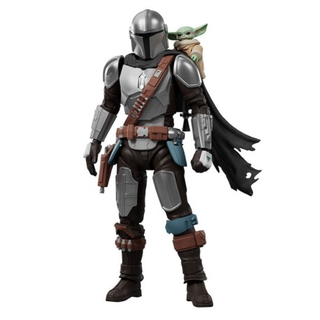 Figura Champion Class Star Wars 05: Mandalorian & Grogu, 13cm. Marca BLOKEES. Ref: 75805.