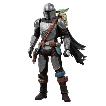 Figura Champion Class Star Wars 05: Mandalorian & Grogu, 13cm. Marca BLOKEES. Ref: 75805.