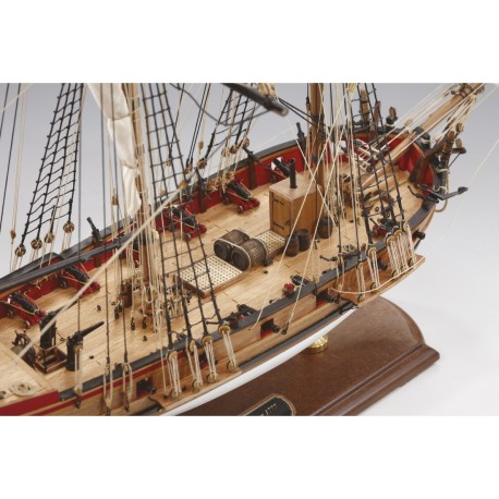 Kit barco modelismo naval HM BADGER 1777, NOVEDAD. Marca Amati. Ref: 130007, 1300/07.