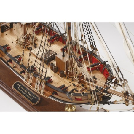 Kit barco modelismo naval HM BADGER 1777, NOVEDAD. Marca Amati. Ref: 130007, 1300/07.