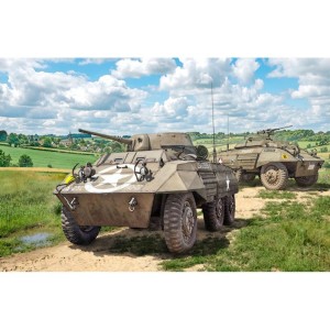 Tanque o Vehiculo para pintar y ensamblar M8 Greyhound / M20 Armored Utilikty car. Escala 1:72. Marca Italeri. Ref: 7087. 2