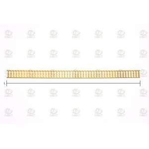 CENEFA DE LATON ( D )  de 15 x 250 mm. 1ud. Marca Amati. Ref: 5500/04. 2