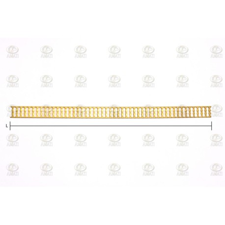 CENEFA DE LATON ( D )  de 15 x 250 mm. 1ud. Marca Amati. Ref: 5500/04.