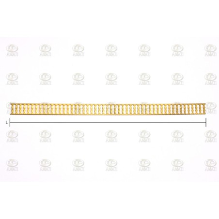 CENEFA DE LATON ( D )  de 15 x 250 mm. 1ud. Marca Amati. Ref: 5500/04.