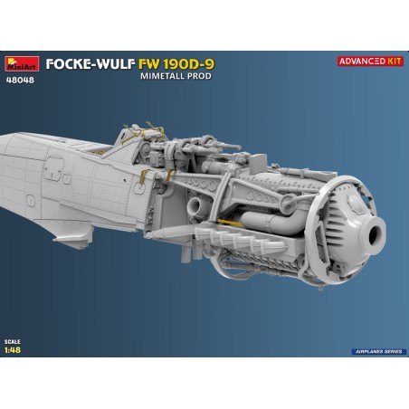 MAQUETA AVIÓN FOCKE-WULF FW 190D-9. MIMETALL PROD. ADVANCED KIT. Escala 1:48. Marca Miniart. Ref: 48048.