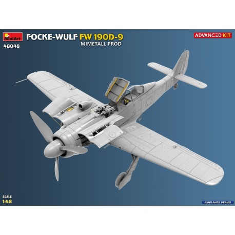 MAQUETA AVIÓN FOCKE-WULF FW 190D-9. MIMETALL PROD. ADVANCED KIT. Escala 1:48. Marca Miniart. Ref: 48048.