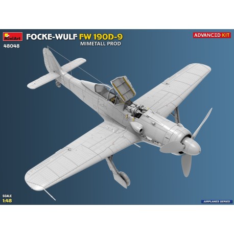 MAQUETA AVIÓN FOCKE-WULF FW 190D-9. MIMETALL PROD. ADVANCED KIT. Escala 1:48. Marca Miniart. Ref: 48048.