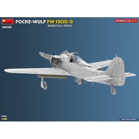 MAQUETA AVIÓN FOCKE-WULF FW 190D-9. MIMETALL PROD. ADVANCED KIT. Escala 1:48. Marca Miniart. Ref: 48048.