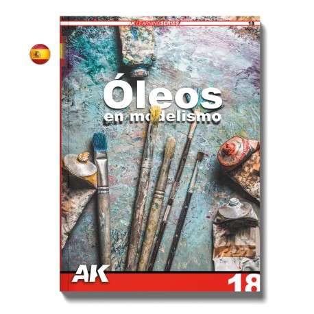 LIBRO Técnicas de Pintar - AK LEARNING 18: ÓLEOS EN MODELISMO. Marca AK Interactive. Ref: AK545.
