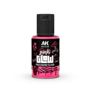 GLOW ROSA FLUOR DE PRECISIÓN. Bote de 30 ml. Marca AK Interactive. Ref: AK12109.