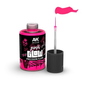 GLOW ROSA FLUOR DE PRECISIÓN. Bote de 30 ml. Marca AK Interactive. Ref: AK12109. 2