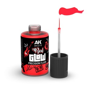 GLOW ROJO FLUOR DE PRECISIÓN. Bote de 30 ml. Marca AK Interactive. Ref: AK12110. 2