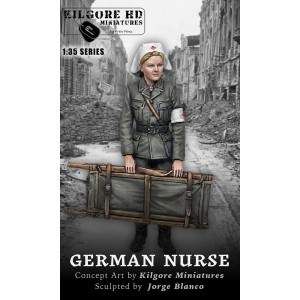 Figura Resina Enfermera Alemana German Nurse. 1/35. Marca Kilgore HD Miniature. Ref: NURSE G.