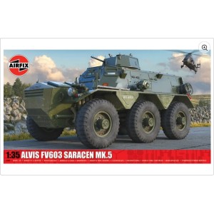 Vehículo  militar, Alvis FV603 Saracen Mk.5. Maqueta para montar. Escala 1:35. Marca Airfix. Ref: A1385.