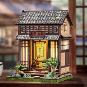 Casa madera Miniature House, Kirishima Cha-an, 145 pzs. Marca CUTEBEE. Ref: CWGC219.