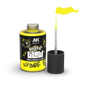 PINTURA GLOW AMARILLO FLUOR DE PRECISIÓN. Bote de 30 ml. Marca AK Interactive. Ref: AK12111. 2