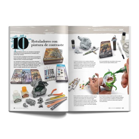 LIBRO Técnicas de Pintar - AK LEARNING 19: MARKERS EN MODELISMO. EN ESPAÑOL. Marca AK Interactive. Ref: AK547.