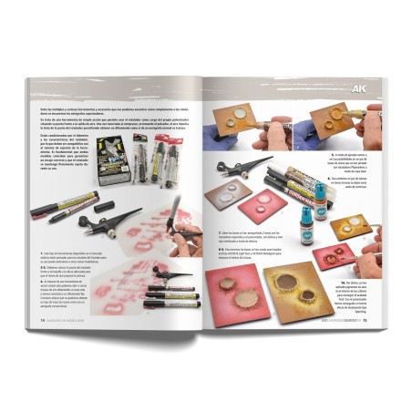 LIBRO Técnicas de Pintar - AK LEARNING 19: MARKERS EN MODELISMO. EN ESPAÑOL. Marca AK Interactive. Ref: AK547.