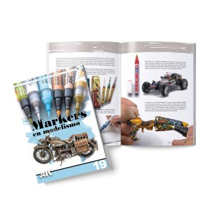 LIBRO Técnicas de Pintar - AK LEARNING 19: MARKERS EN MODELISMO. EN ESPAÑOL. Marca AK Interactive. Ref: AK547. 2