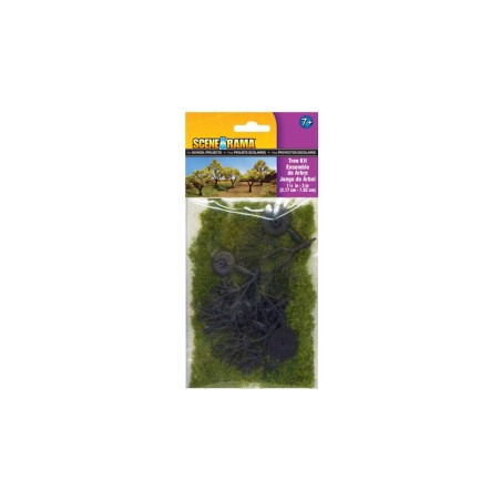 Crear 5 arboles, Woodland scenic, serie Scenearama, Ref: SP4193.