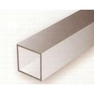 Conjunto de 3 Perfiles de T. Cuadrado Hueco de Estireno, 3,20 x 3,20 mm, 350 mm. Marca Evergreen. Ref: 252.