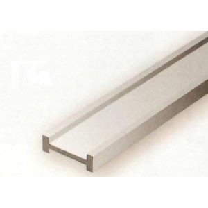 Conjunto de 4 Perfiles en " I "de Estireno, 1,50 x 1,20 mm. Marca Evergreen. Ref: 271