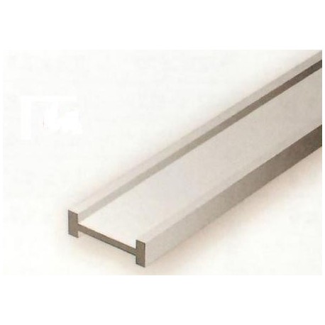 Conjunto de 3 Perfiles en " I "de Estireno, 4,00 x 2,00 mm. Marca Evergreen. Ref: 275.