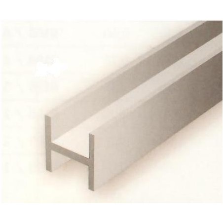 Conjunto de 2 Perfiles en " H "de Estireno, 6,30 x 6,00 mm. Marca Evergreen. Ref: 287