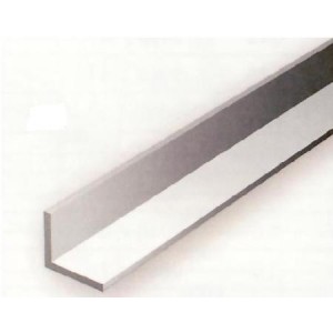 Conjunto de 3 Perfiles en " L "de Estireno, 5,00 x 5,00 mm. Marca Evergreen. Ref: 296.