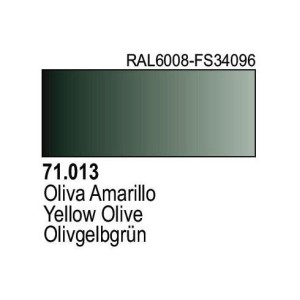 Acrilico Model Air Oliva Amarillo. Bote 17 ml. Marca Vallejo. Ref: 71.013.