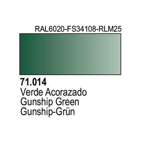 Acrilico Model Air Hellgrün RLM25. Bote 17 ml. Marca Vallejo. Ref: 71.014.