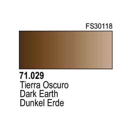 Acrilico Model Air Tierra Oscura. Bote 17 ml. Marca Vallejo. Ref: 71.029.