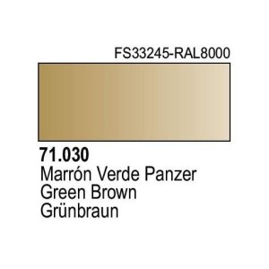Acrilico Model Air Marron Verde Panzer. Bote 17 ml. Marca Vallejo. Ref: 71.030.