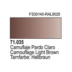 Acrilico Model Air Camuflaje Pardo Claro. Bote 17 ml. Marca Vallejo. Ref: 71.035.