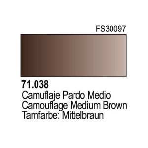 Acrilico Model Air Camuflaje Pardo Medio. Bote 17 ml. Marca Vallejo. Ref: 71.038.