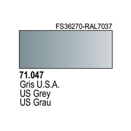 Acrilico Model Air Gris USA. Bote 17 ml. Marca Vallejo. Ref: 71.047.