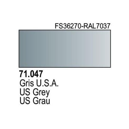Acrilico Model Air Gris USA. Bote 17 ml. Marca Vallejo. Ref: 71.047.