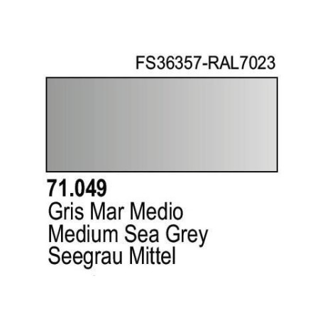 Acrilico Model Air Gris Mar Medio. Bote 17 ml. Marca Vallejo. Ref: 71.049.