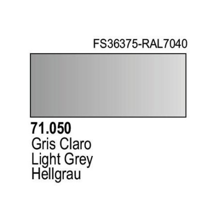 Acrilico Model Air Gris Claro. Bote 18 ml. Marca Vallejo. Ref: 71.050.