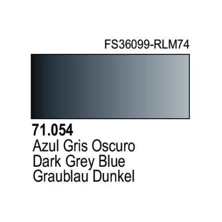 Acrilico Model Air Dunkelgrau RLM74. Bote 17 ml. Marca Vallejo. Ref: 71.054.