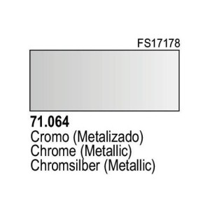 Acrilico Model Air Cromo Metalizado. Bote 17 ml. Marca Vallejo. Ref: 71.064. 2