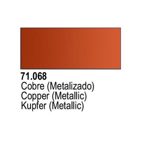 Acrilico Model Air Cobre Metalizado. Bote 17 ml. Marca Vallejo. Ref: 71.068.