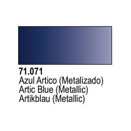 Acrilico Model Air azul Artico Metalizado. Bote 17 ml. Marca Vallejo. Ref: 71.071.